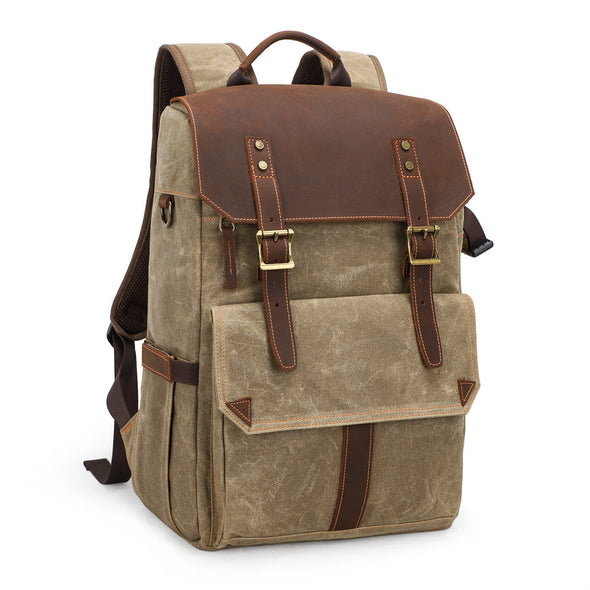 2020 Upgrade Large Capacity  Waterproof  Canvas Camera Photo Backpack