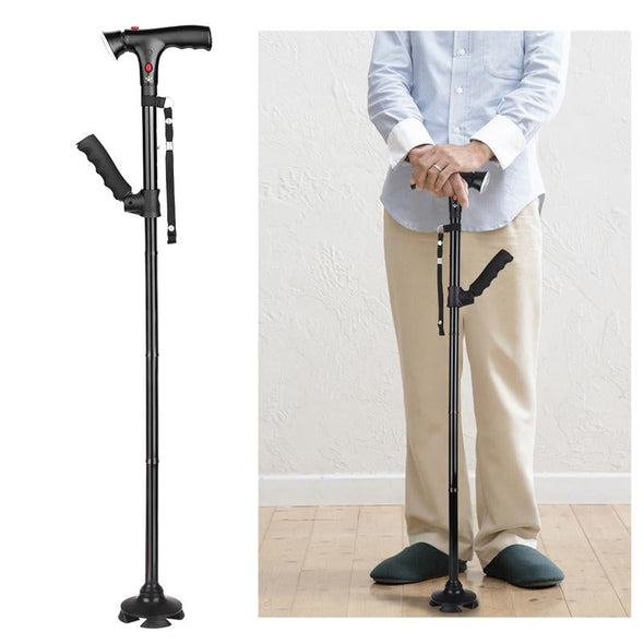 Collapsible Telescopic Folding Cane with LED light