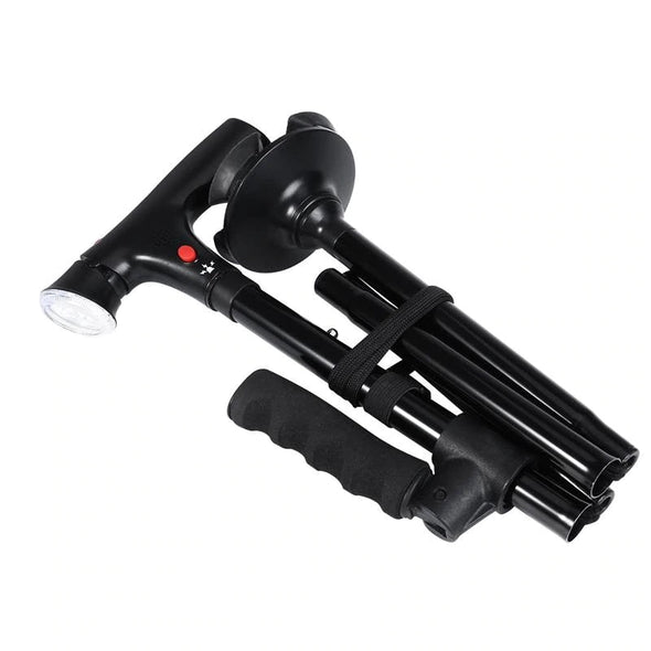Collapsible Telescopic Folding Cane with LED light