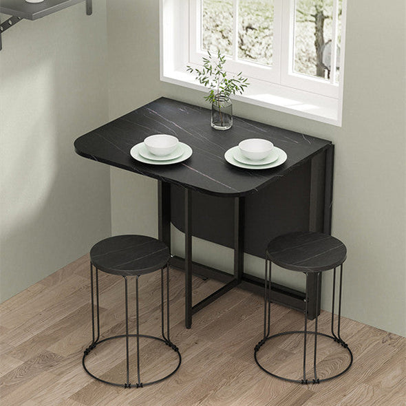 Double Drop Leaf Space Saving Folding Table