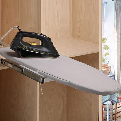 closet build in pull out folding ironing board