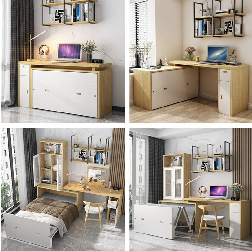 Murphy Cabinet Bed with Multi Function Desk – SPS FURNTIURE