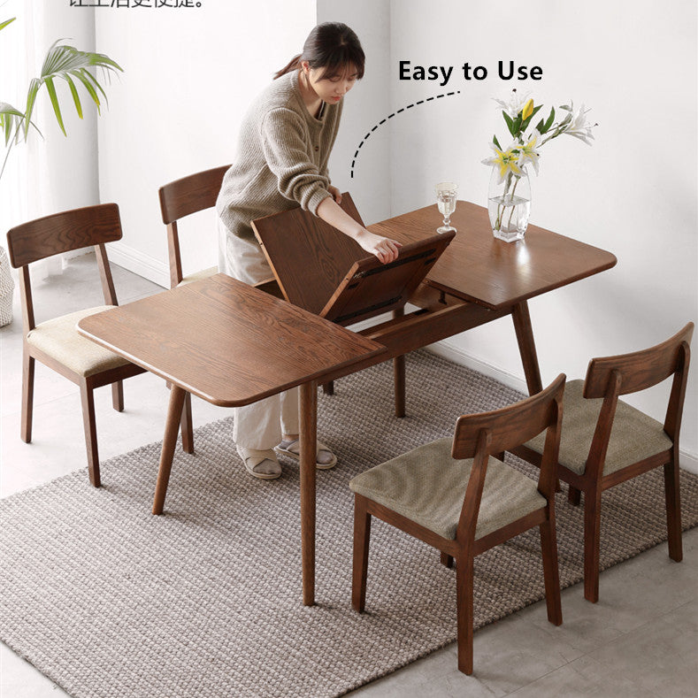 Extandable Rectangle Table Rectangular Wood Dining Table Extendable – Perfect for Modern Families