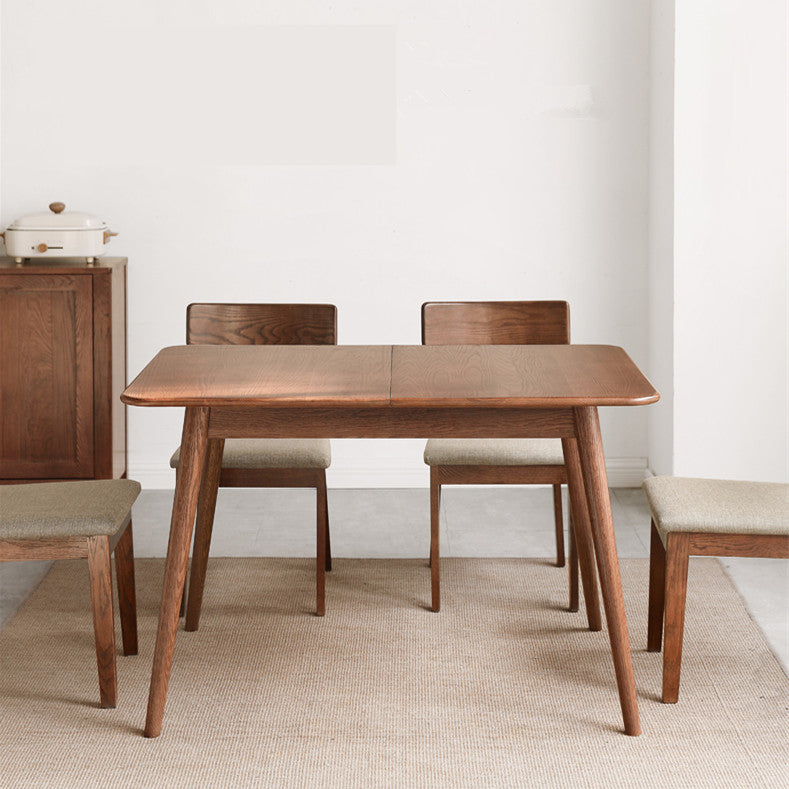 Extandable Rectangle Table Extendable Rectangular Solid Wood Dining Table – SPS FURNTIURE