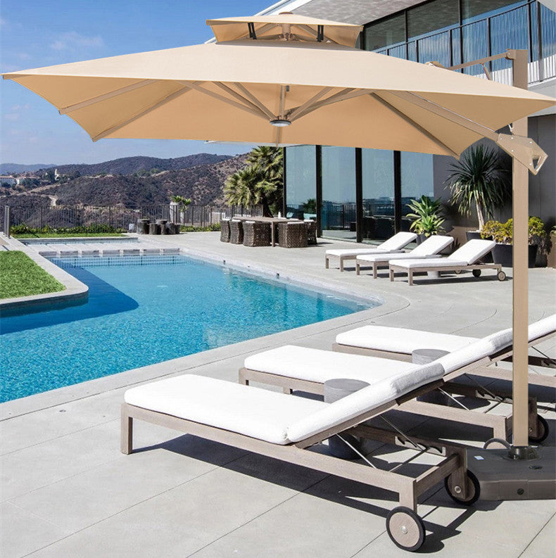 360 degree rotating patio umbrellas Hydraulic Instant Open and Close 360 Degree Rotating Fully Aluminum Al – SPS FURNTIURE