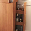 Folding Wine Bar Table with Pull Out Wine Rack