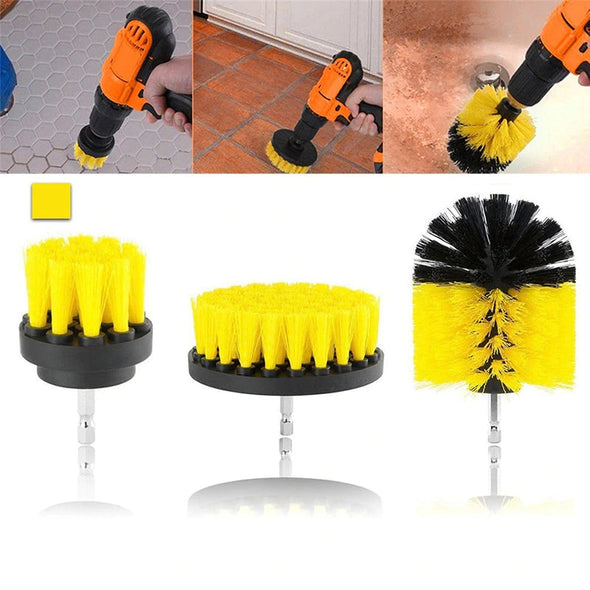 3pcs Power Scrubber Brush Set