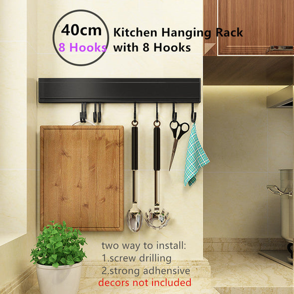 Wall Mounted Kitchen Rack Organizer