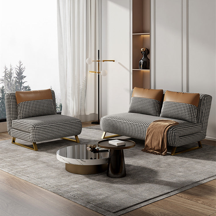 Tooth Sofa Convertible and Adjustable Houndstooth Sleeper Sofa Bed – SPS FURNTIURE