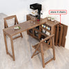 Folding and Expandable Multifunction Dining Table with Hidden Storage Design Cabinet