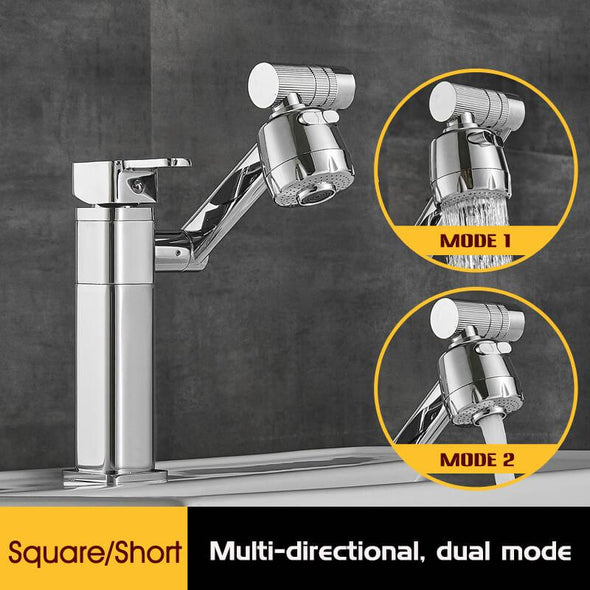 Multi-directional Three-dimensional Rotating Faucet