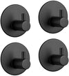 Self Adhesive Black Wall Mounted Stainless Coat Rack