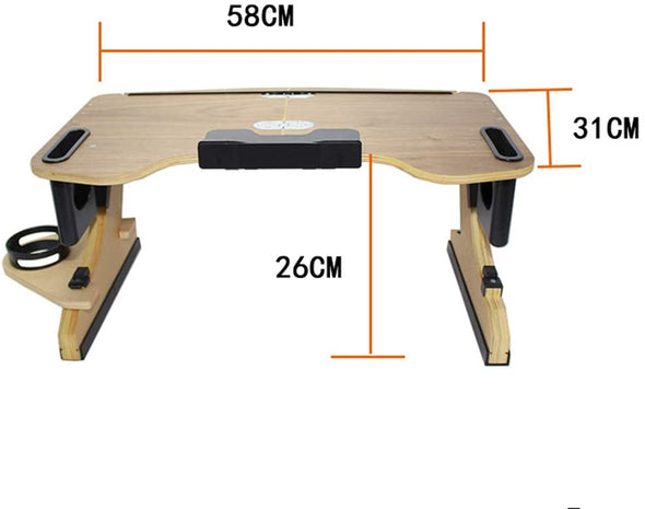 Portable Adjustable Laptop Bed Desk Stand Tray Table