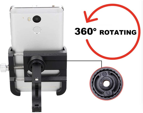 Aluminum Alloy Bike Phone Holder with 360° Rotation