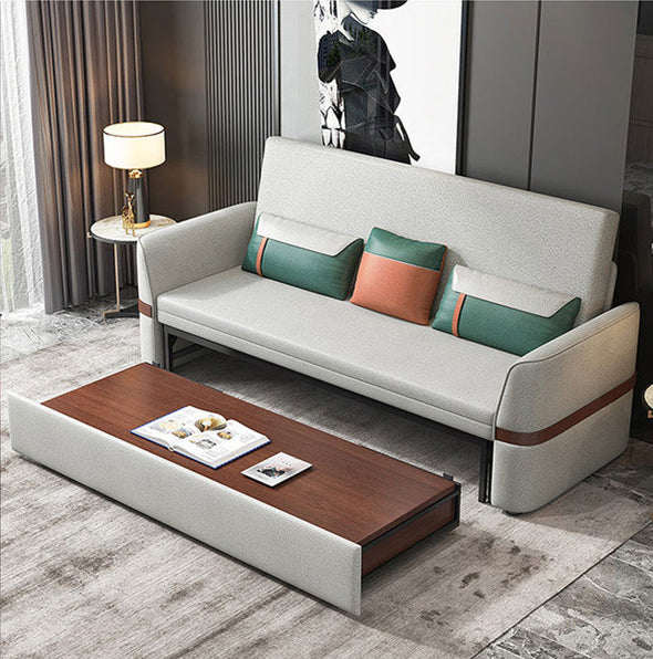 Sofa Bed with Liftable Coffee Table