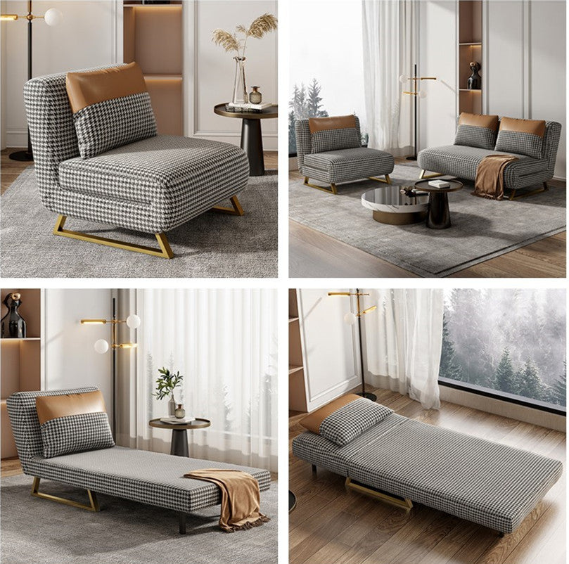 Tooth Sofa Convertible and Adjustable Houndstooth Sleeper Sofa Bed – SPS FURNTIURE