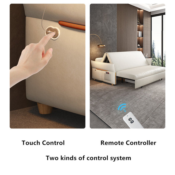 Sofa Remote Rj45 Remote Controlled Power Sleeper Sofa Bed with Underneath Storage Drawe ...