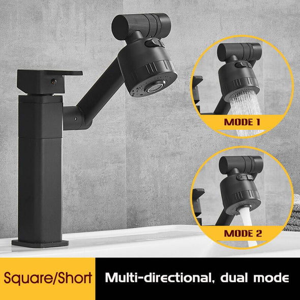 Multi-directional Three-dimensional Rotating Faucet