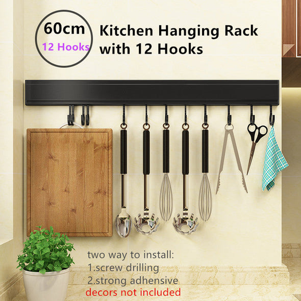 Wall Mounted Kitchen Rack Organizer