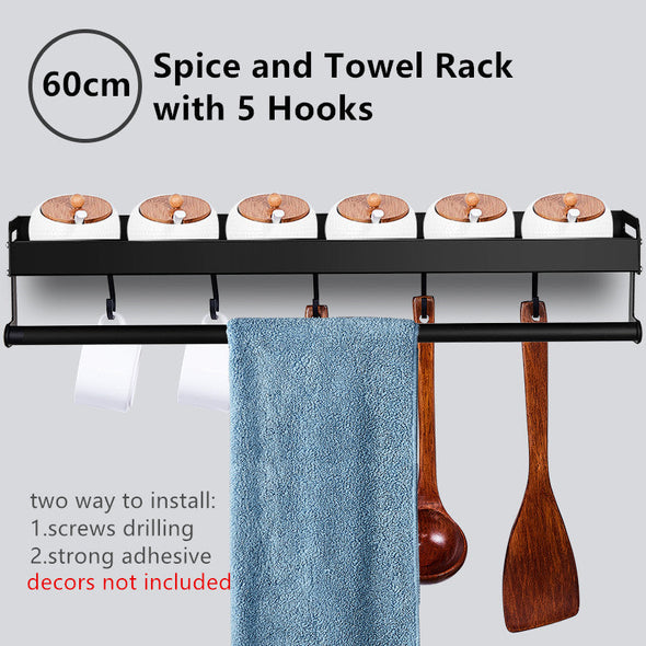 Wall Mounted Kitchen Rack Organizer