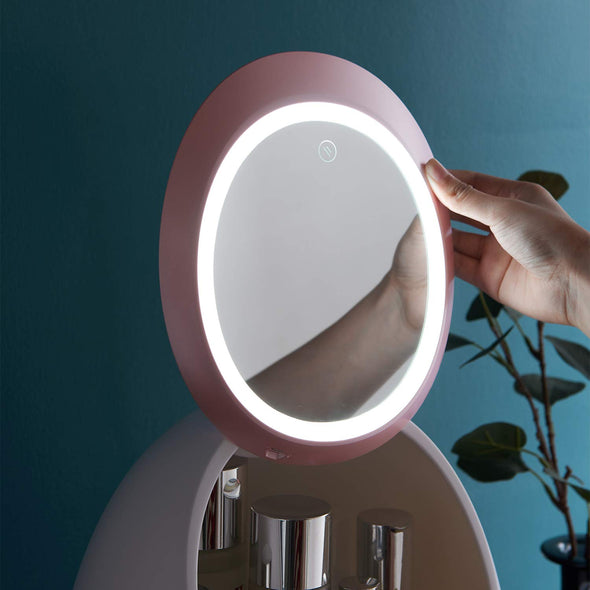 LED HD Mirror Cosmetic Organizer for Bathroom, Dresser, Vanity and Countertop(3 Drawers)