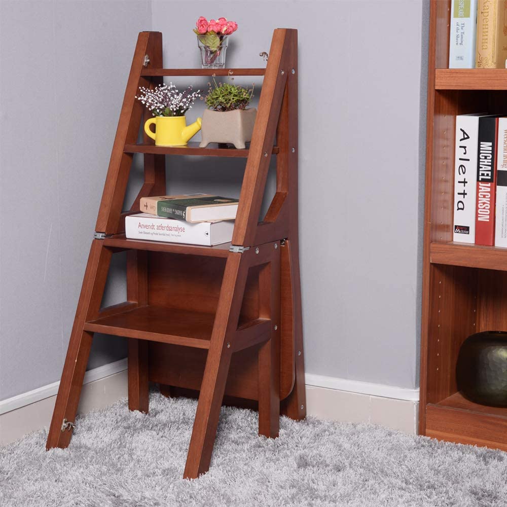 Convertible Ladder Chair Library Kitchen Step Stool – SPS FURNTIURE