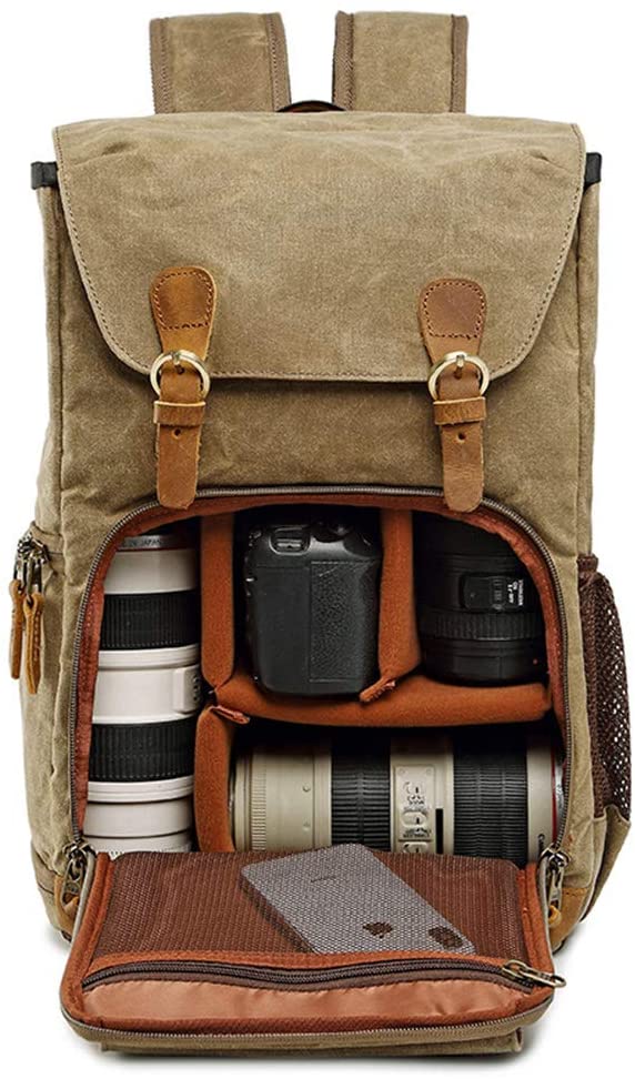 Canvas Waterproof Photography Bag for Nikon/Canon/ Sony/Fujifilm