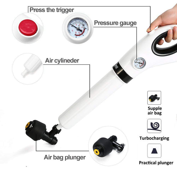 High Pressure Toilet Drain Plunger