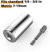 7mm to 19mm  Universal Sockets Metric Wrench Power Drill Adapter Set-2PACK
