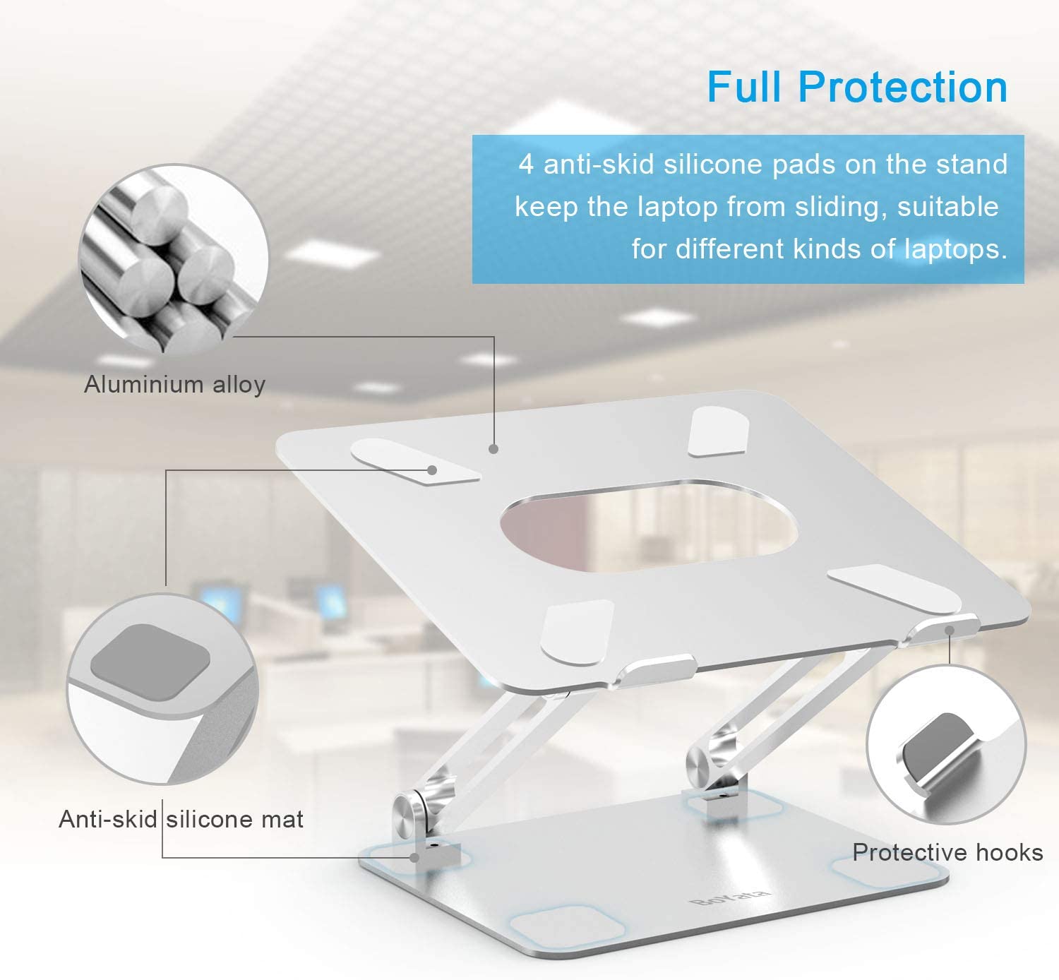 Adjustable Multi-Angle Laptop Riser – SPS FURNTIURE
