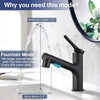 2020 New Design Three Water Flow Modes Bath Faucet with Pull Out Sprayer