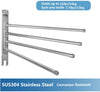 Stainless Steel Swivel 4-Arm Towel Bar