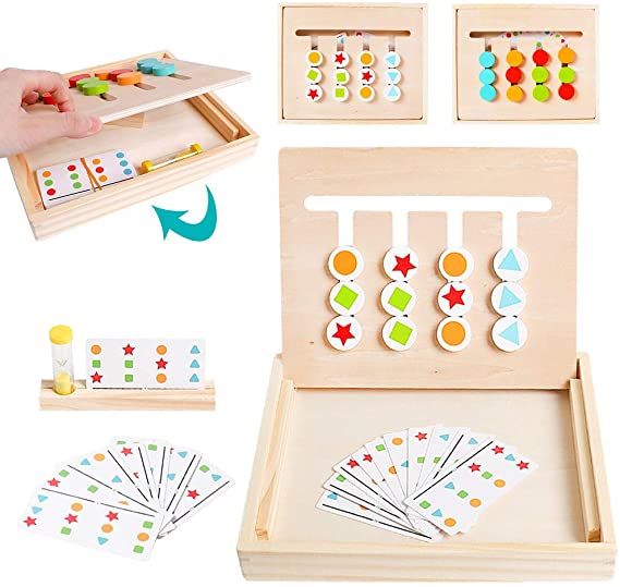 Slide Puzzle Color & Shape Matching Brain Teasers Logic Game