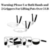 Set of Two Gripper Clips for Moving Hot Plate or Bowls