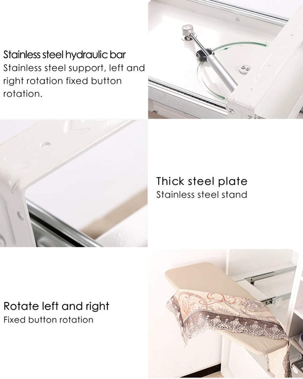 Closet Pull-Out Retractable Space Saving Ironing Board