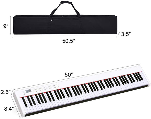 88-Key Portable Touch Sensitive Digital Piano