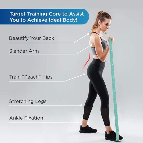 High Elastic Yoga Fitness Resistance Band 8-Loop