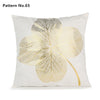 Gold Foil Throw Pillow Case Cushion Cover 18 x 18 inches 45 x 45 cm(Pattern No.50~67)