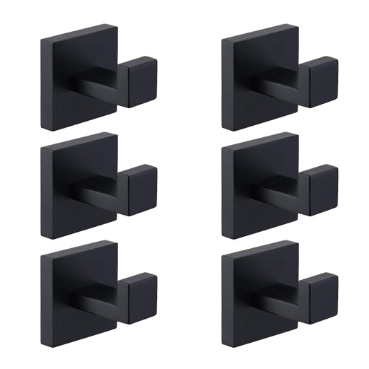 Coat hooks wall rack wall mount stainless steel black bathroom hangers