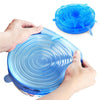 6 pack Stretchable Silicone Lid Covers