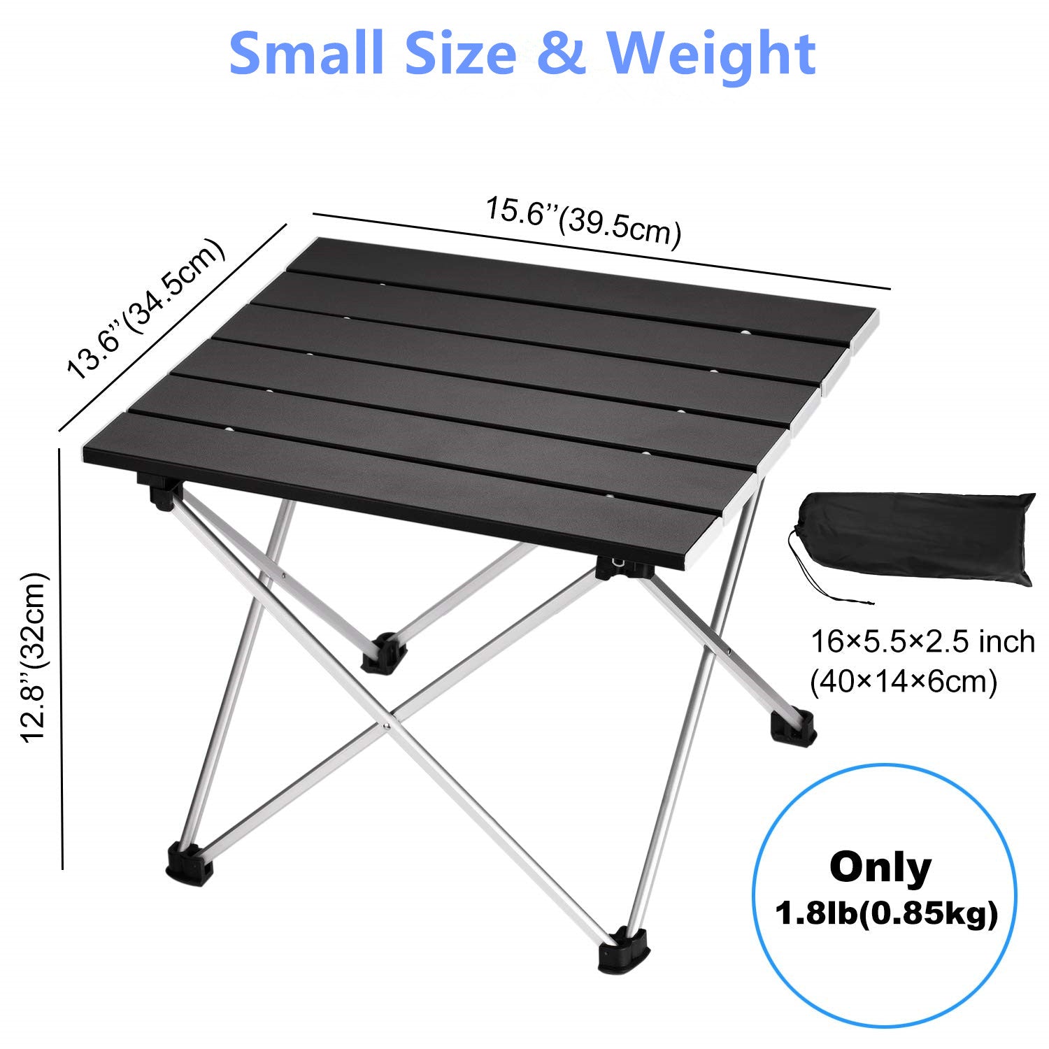 backpack folding mini metal table Aluminum Foldable Camping Table with Carry Bag – SPS FURNTIURE