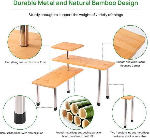 Bamboo Countertop Shelf