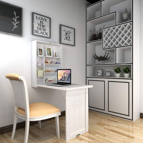 Fold Out Wall Mounted Multi-Function Computer Desk