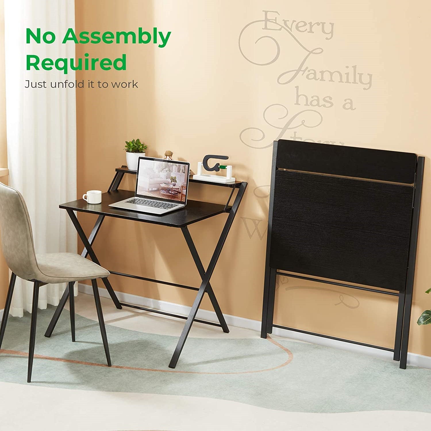 Space Saving No Assembly Needed Folding Laptop Study Table – SPS FURNTIURE