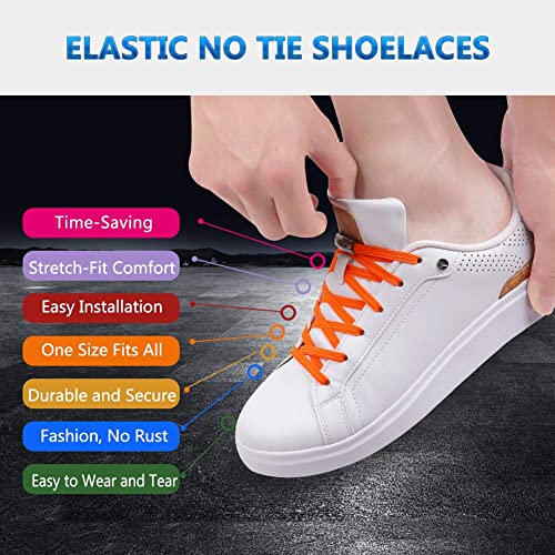 No Tie Elastic Shoelaces With Magnetic Shoe Laces Lock