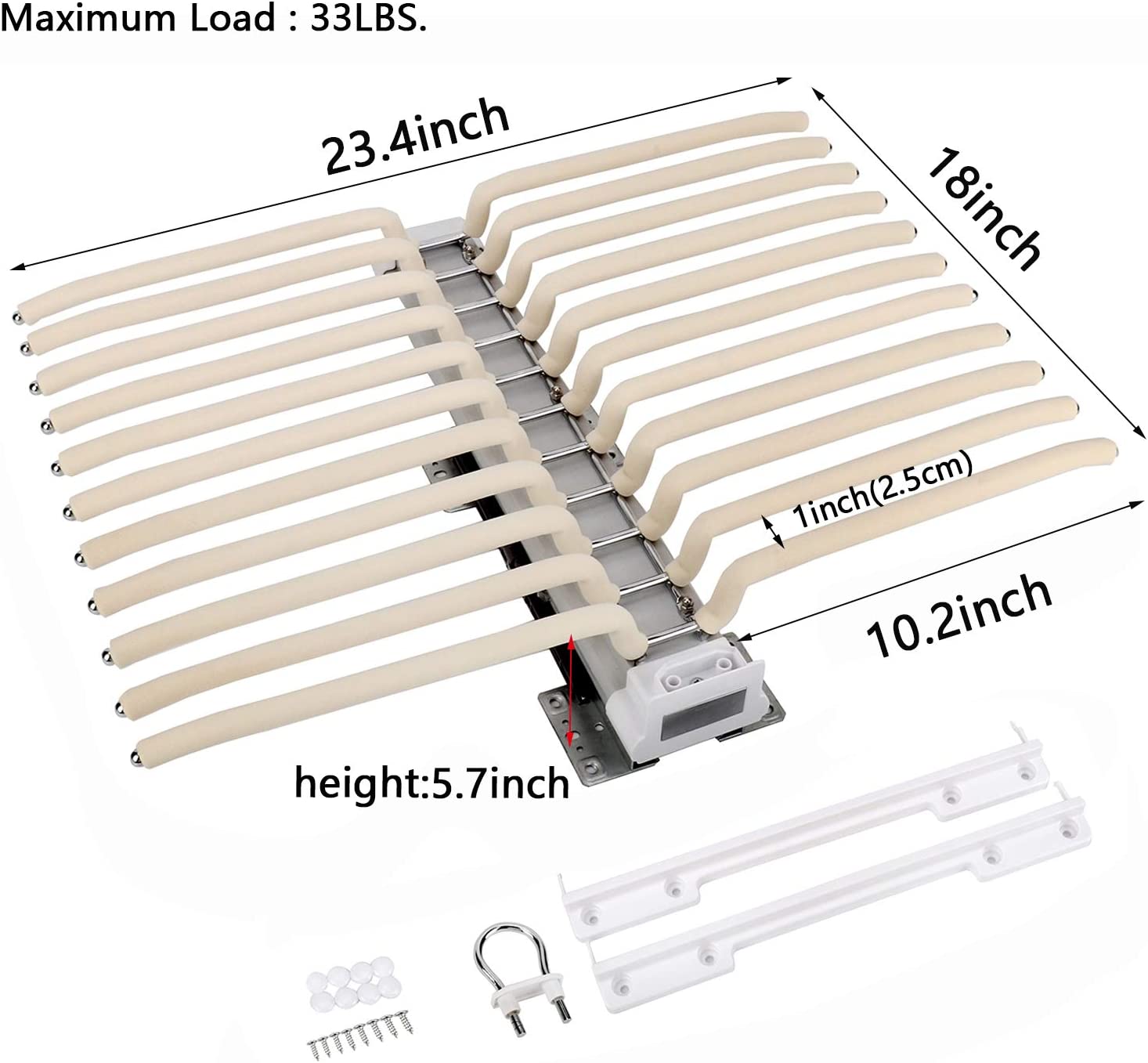 Pant Rack Length Space Saving 22 Arms Steel Pull Out Pants Rack for Closet – SPS FURNTIURE