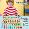 Wooden Number Puzzle Sorting Toys for Toddlers