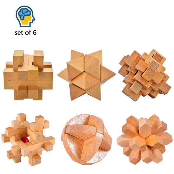 Brain Teasers Toy-3D Wooden Cube Puzzle