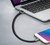 Portable Charging Cable Bracelet For iPhone/Android/Type C-Black