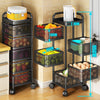 kitchen storage rack rotating and square